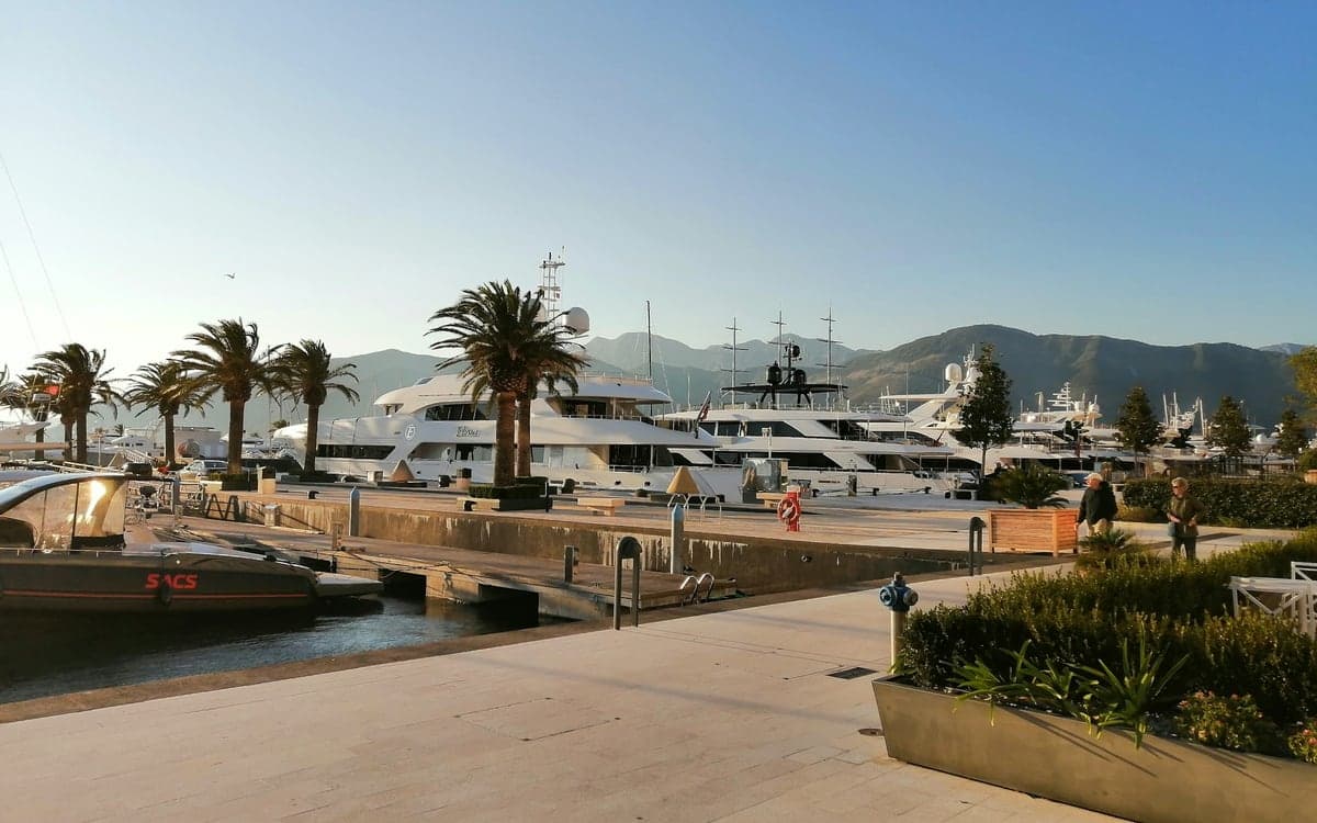 The marina at Porto Montenegro, Tivat