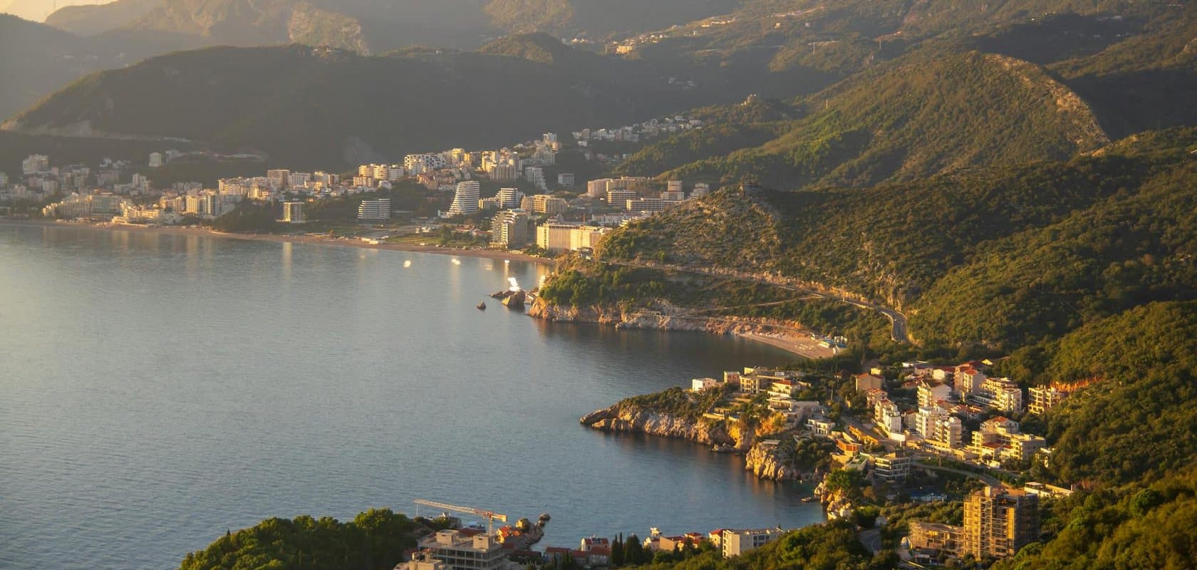 The Riviera coast south of Budva