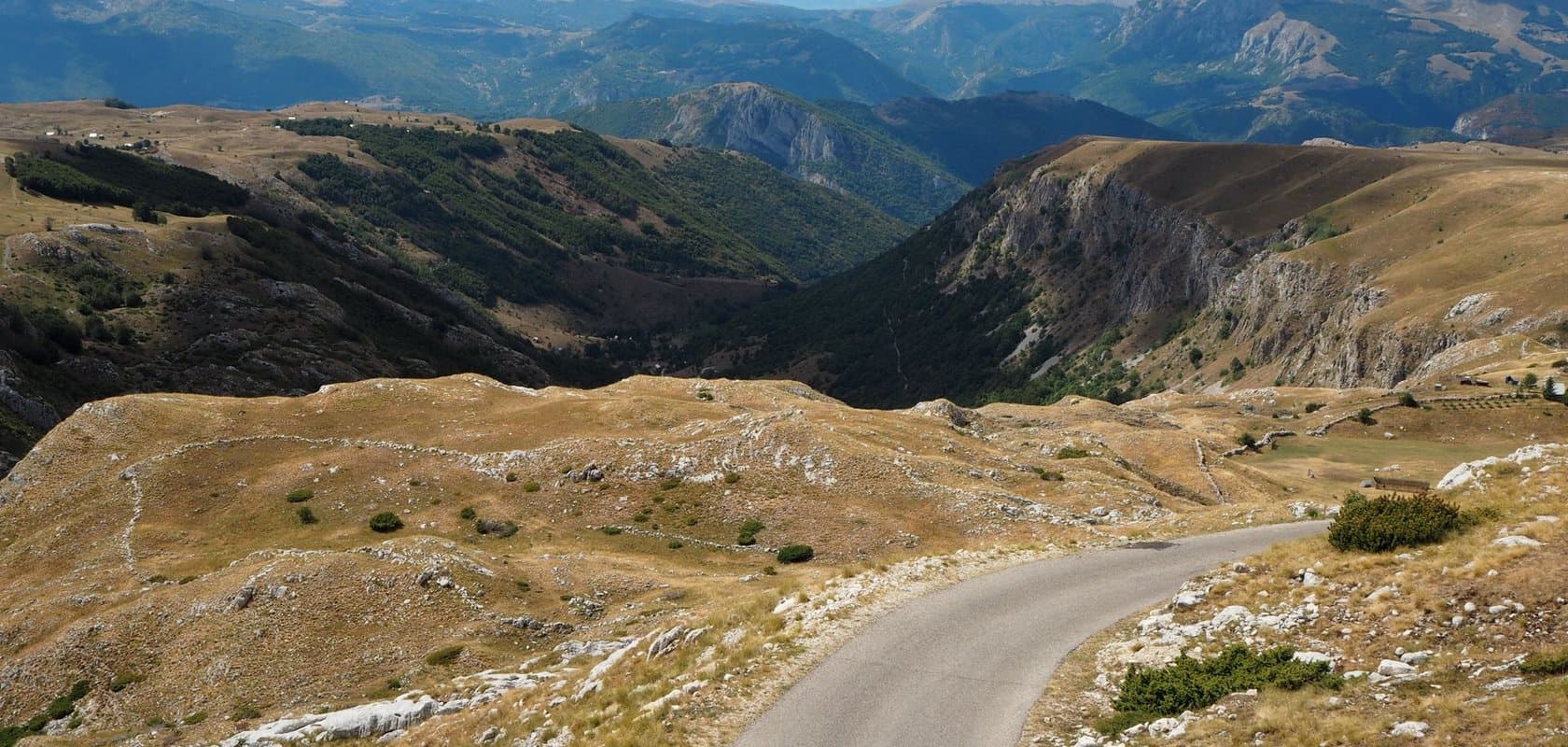 The high road up toward Lovcen above Kotor
